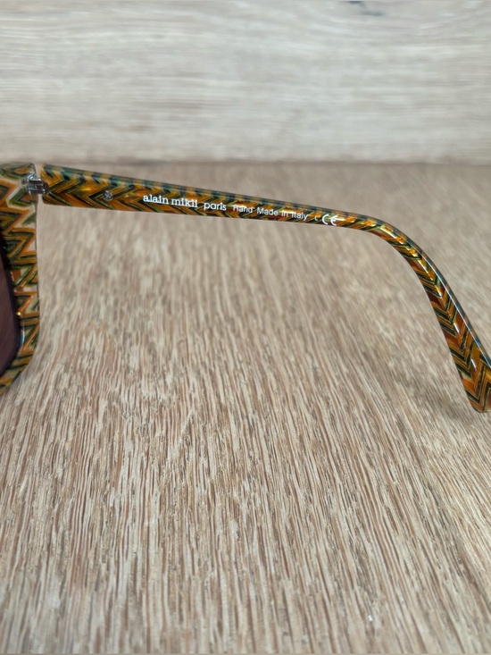 Alain Mikli A05026 Havana Zig Zag Green Brown Bifocal Reading Sunglasses +3 main image 6